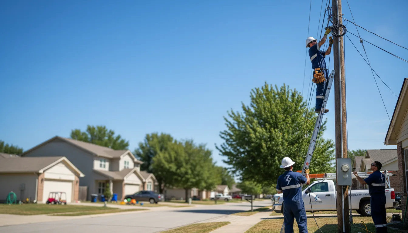 Residential electrician providing installation services in Woronoco, MA